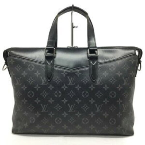 Louis Vuitton Explorer Briefcase Monogram Eclipse Black Business Bag - Picture 2 of 8
